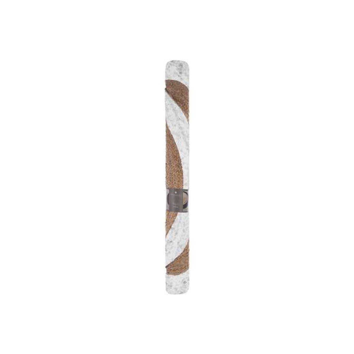 Atmosphera - Tapis "Kahi" en jute bord blanc blanc D120cm - Atmosphera Créateur d'intérieur - Imagen 6