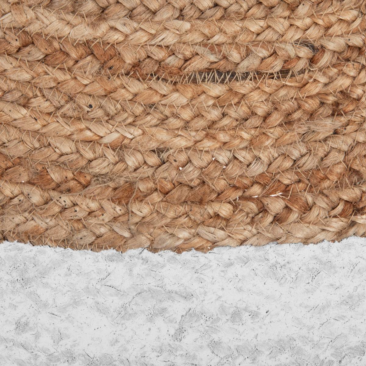 Atmosphera - Tapis "Kahi" en jute bord blanc blanc D120cm - Atmosphera Créateur d'intérieur - Imagen 4
