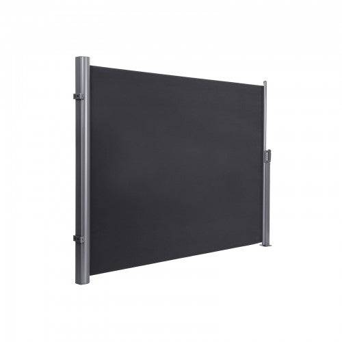 Helloshop26 - Store latéral pour balcon terrasse brise vue pare soleil gris foncé 200 x 300 gris foncé - Imagen 1