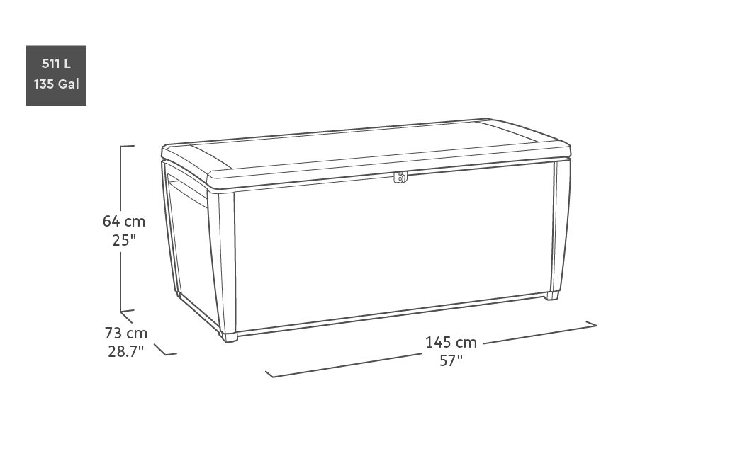 Keter - Coffre de rangement de jardin Sumatra 511L - KETER - Image 2