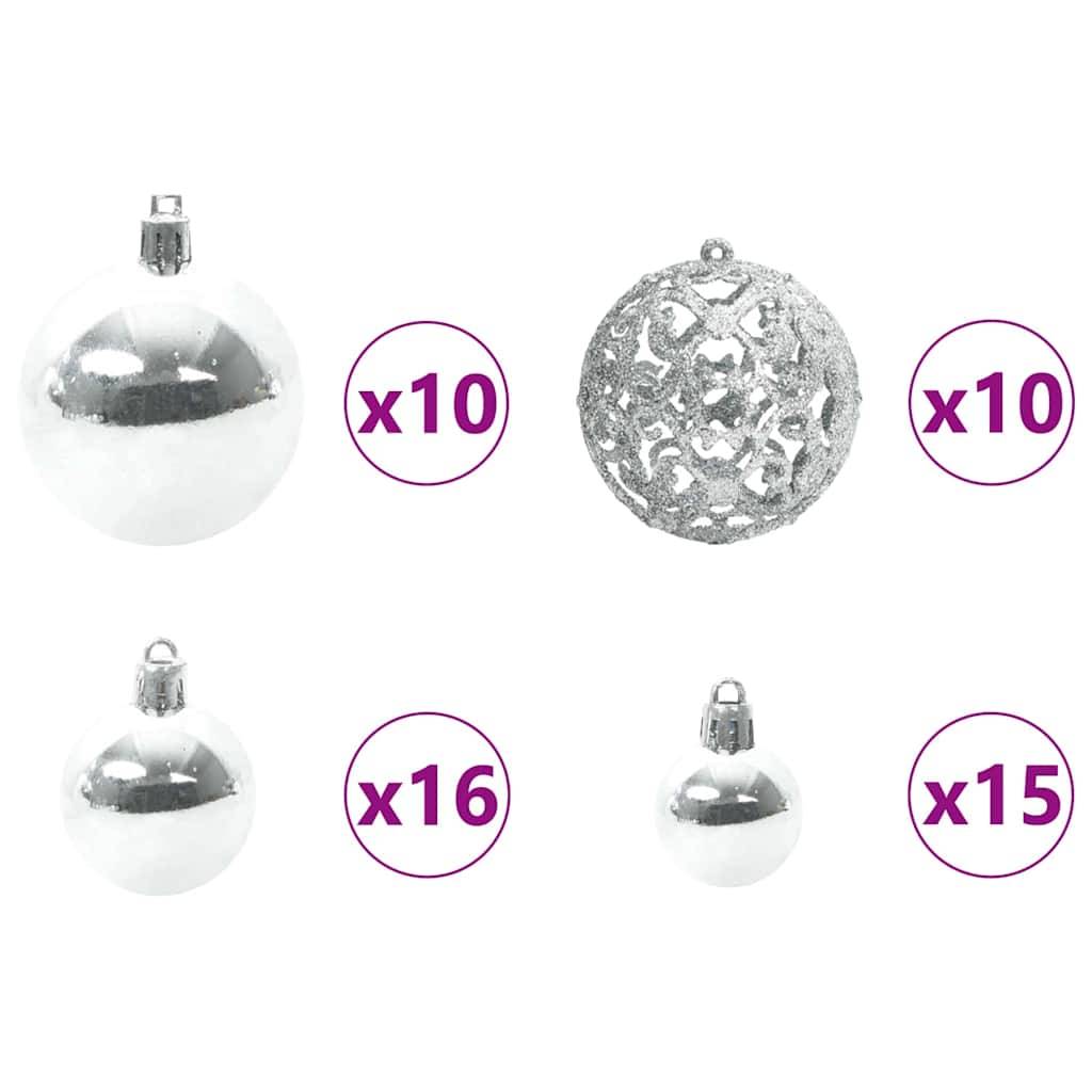 Vidaxl - Sapin de Noël artificiel Blanc 180 cm PVC, Acier et Plastique vidaXL 3396967 - Image 9