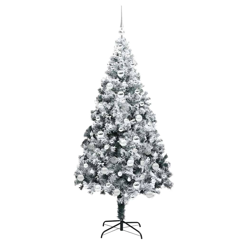 Vidaxl - Sapin de Noël artificiel Blanc 180 cm PVC, Acier et Plastique vidaXL 3396967 - Image 5