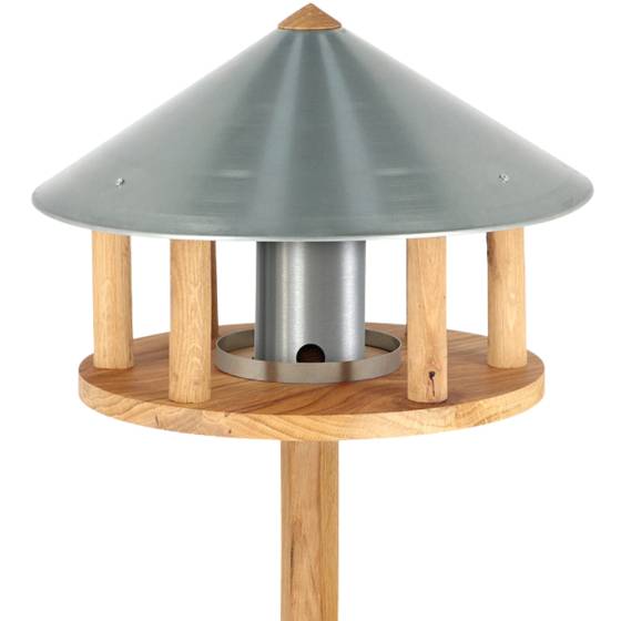 Esschert Design - Esschert Design - Mangeoire chêne - Toit zinc - Imagen 2
