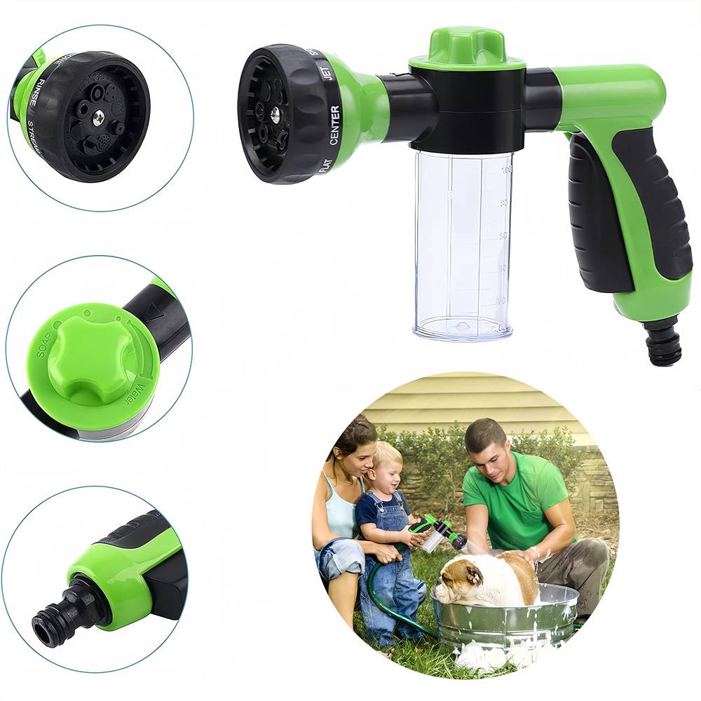 Pistolet de douche pour animaux de compagnie Vert MCBOSON - Image 1