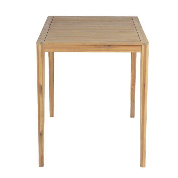 Table haute KUTA 140x90x105 cm en bois d'acacia FSC blanchi Beau Rivage - Image 4