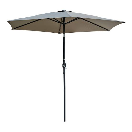 Dcb Garden - Parasol Inclinable à Manivelle "Marbella" 270cm Kaki - Image 1