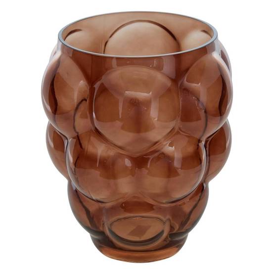 Vase en Verre Soufflé "Edia" 25cm Marron - Image 1