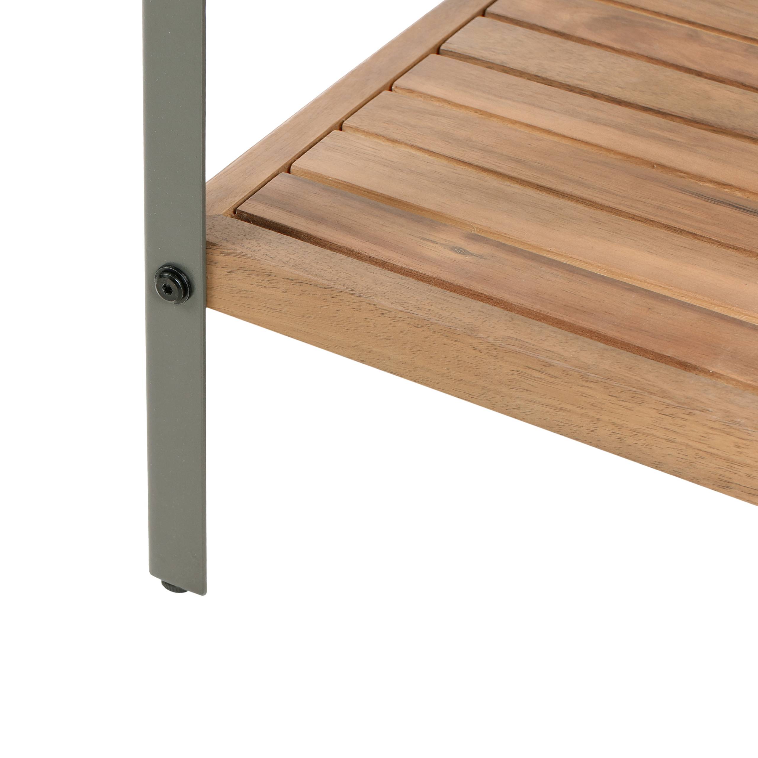 Beliani - Cuisine de jardin Bois d'acacia certifié Marron IVREA - 50x50x92- Beliani - Image 7