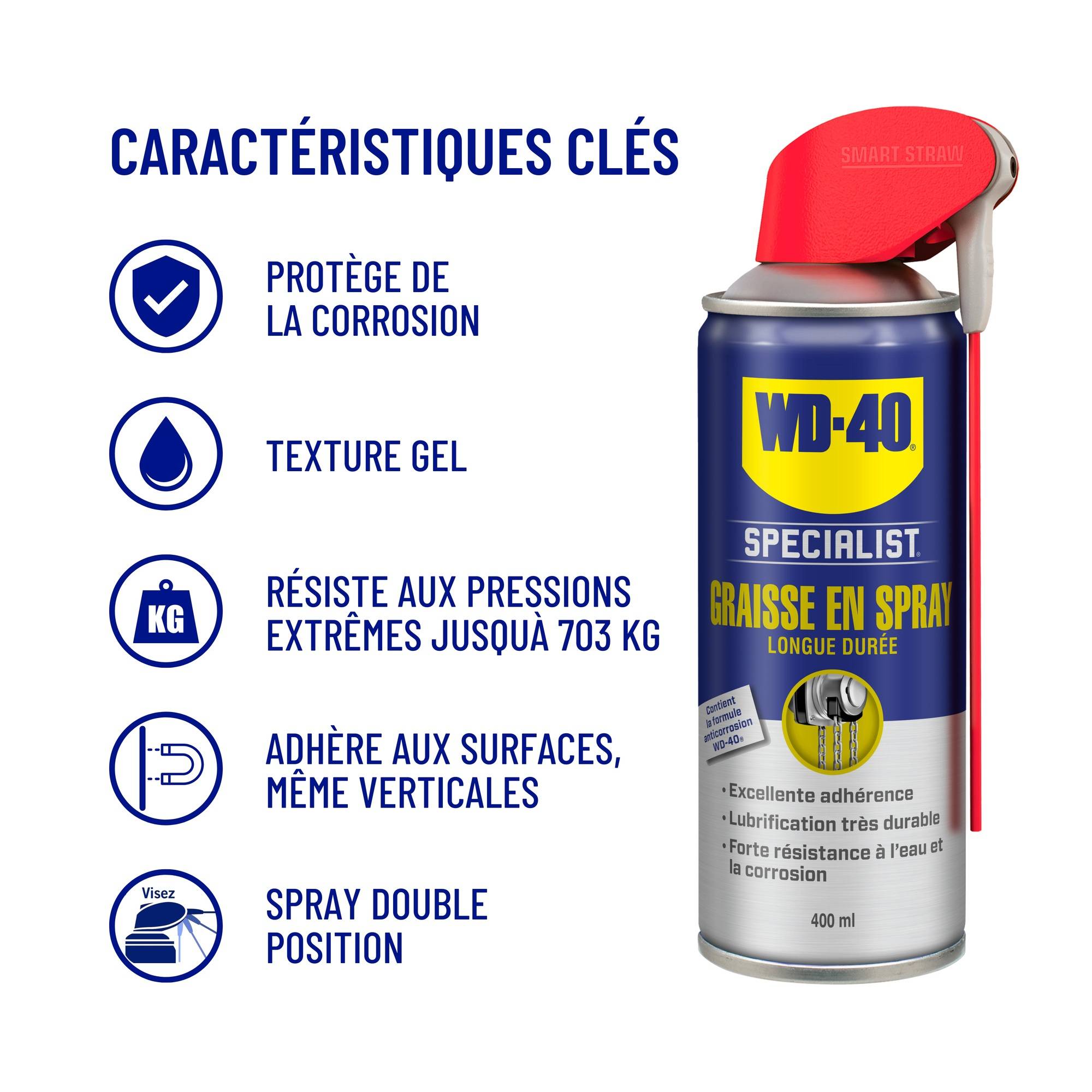 Wd40 - Graisse en spray Longue durée 400ml - WD40 - 33217 - Image 2