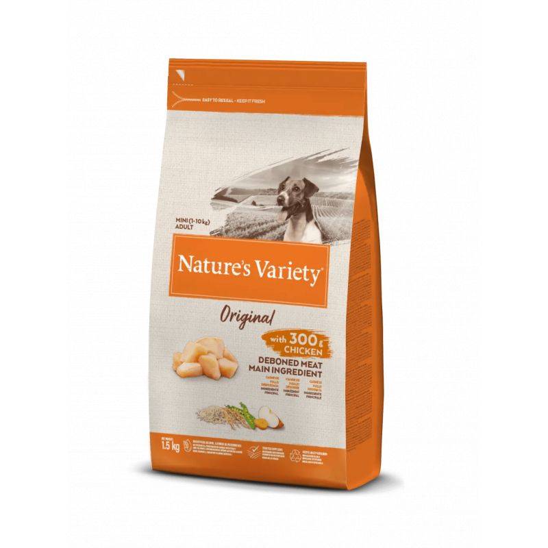 CROQUETTE CHIEN - ORIGINAL MINI POULET - NATURE'S VARIETY 1,5 kg - Imagen 1