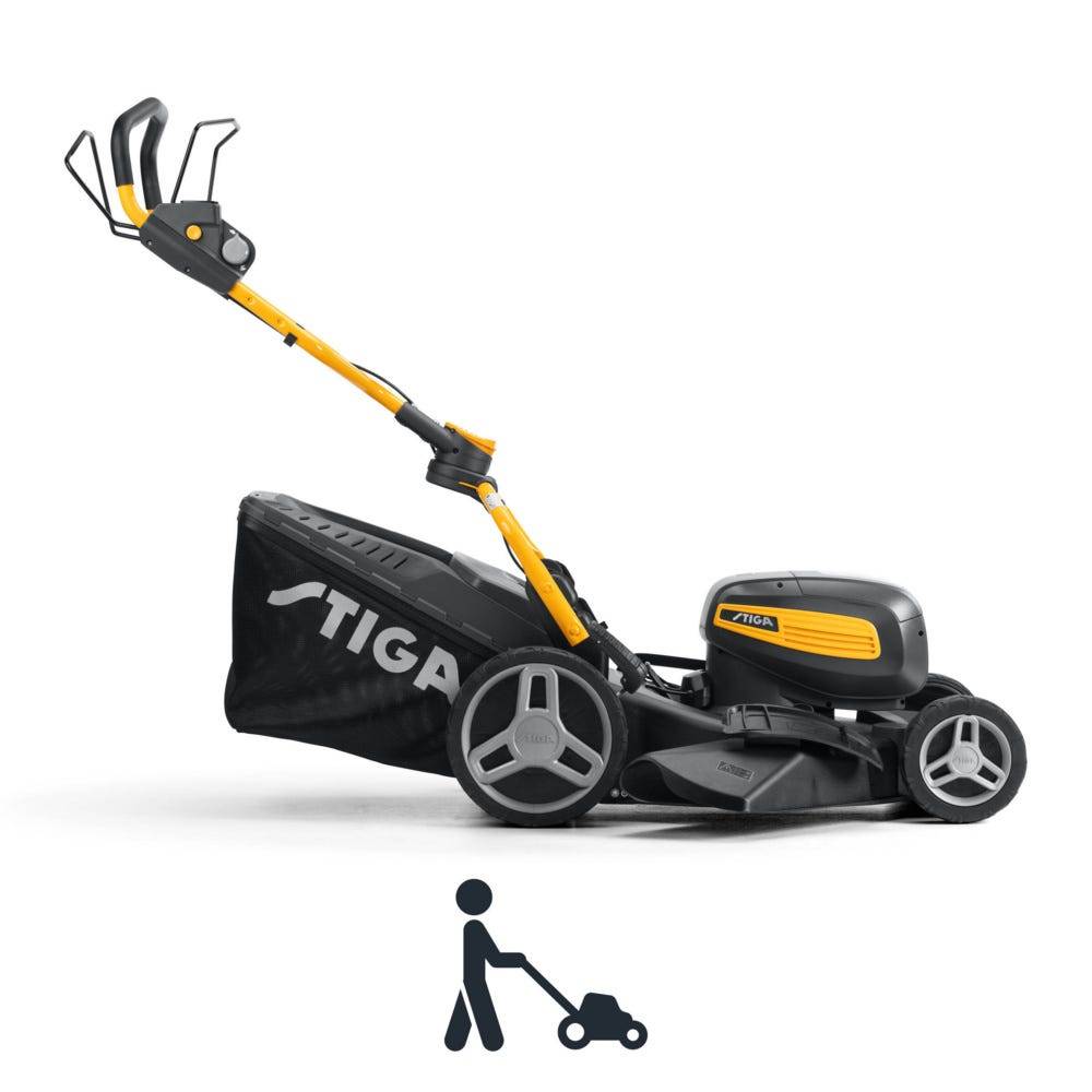 Stiga - Kit Tondeuse à batterie Combi 753e V, 48 V (1,5 kW), Largeur 51 cm avec 2 batteries 7,5 Ah, pelouses jusqu'à 950 m² - STIGA - Image 4