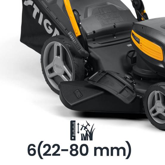 Stiga - Kit Tondeuse à batterie Combi 753e V, 48 V (1,5 kW), Largeur 51 cm avec 2 batteries 7,5 Ah, pelouses jusqu'à 950 m² - STIGA - Image 7