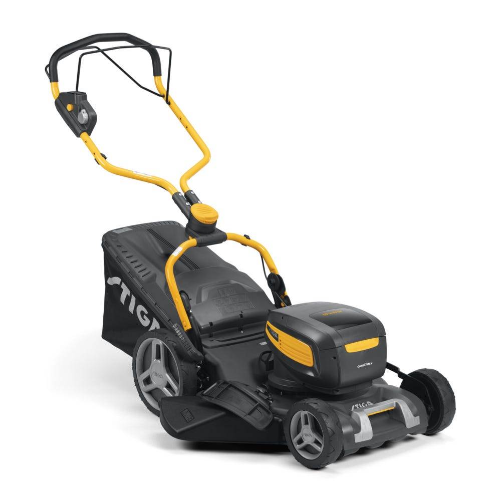 Stiga - Kit Tondeuse à batterie Combi 753e V, 48 V (1,5 kW), Largeur 51 cm avec 2 batteries 7,5 Ah, pelouses jusqu'à 950 m² - STIGA - Image 1