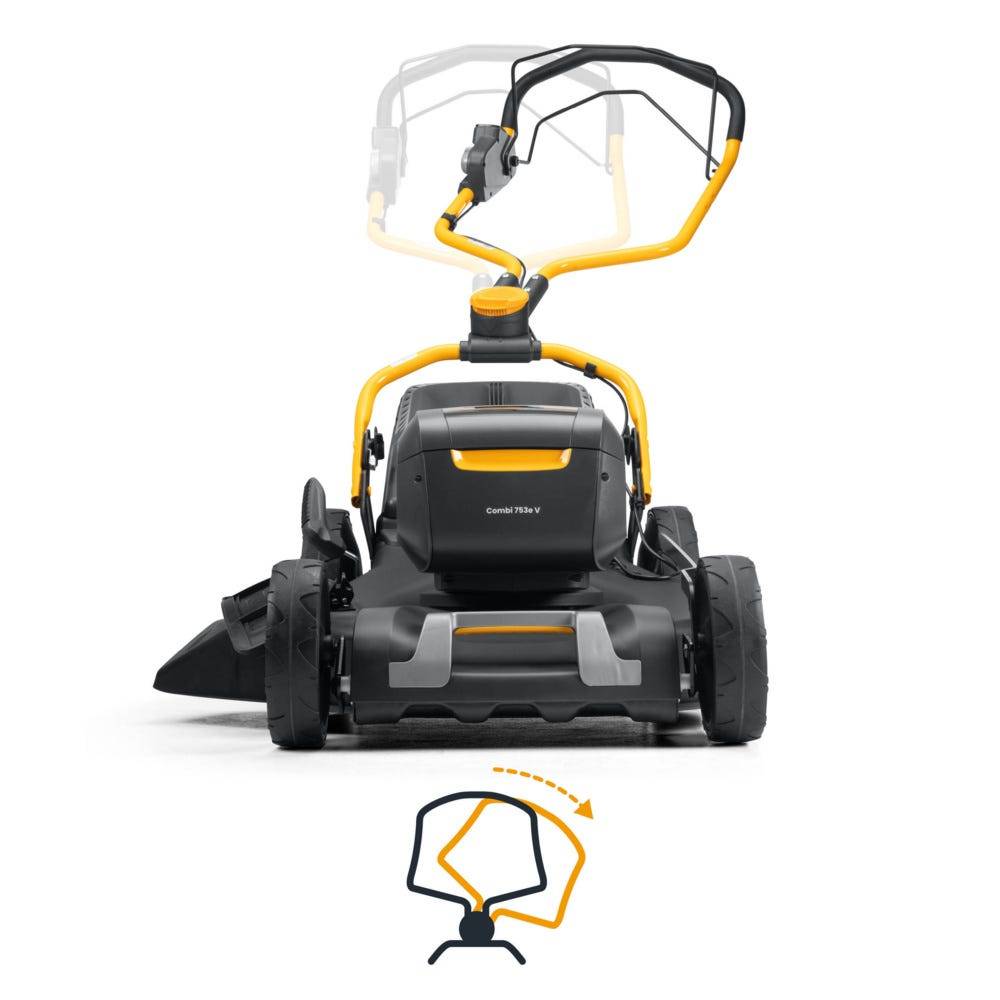 Stiga - Kit Tondeuse à batterie Combi 753e V, 48 V (1,5 kW), Largeur 51 cm avec 2 batteries 7,5 Ah, pelouses jusqu'à 950 m² - STIGA - Image 8