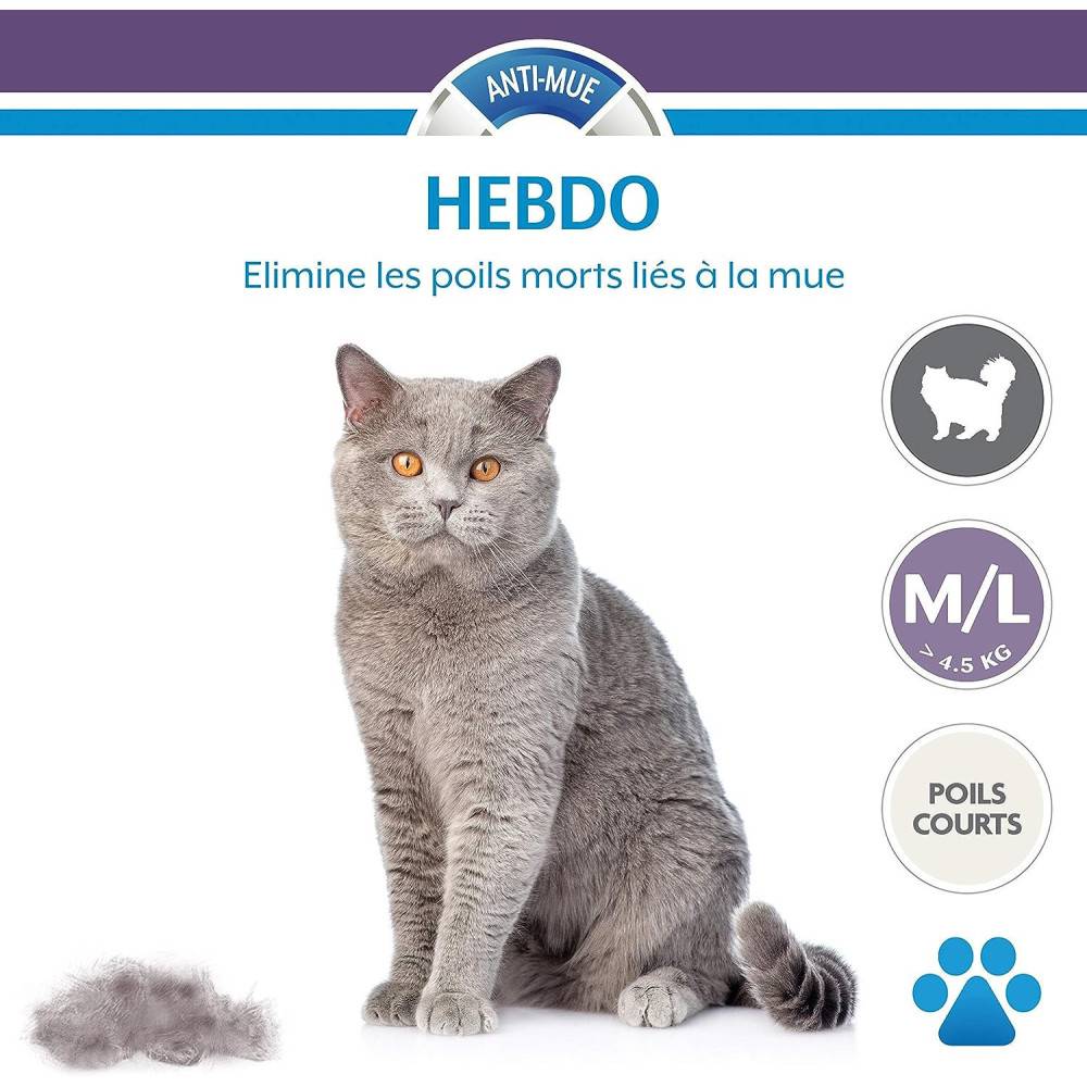 Furminator - Furminator - Brosse Furminator M/L pour chat a poils court de plus de 4.5 kg - Image 3
