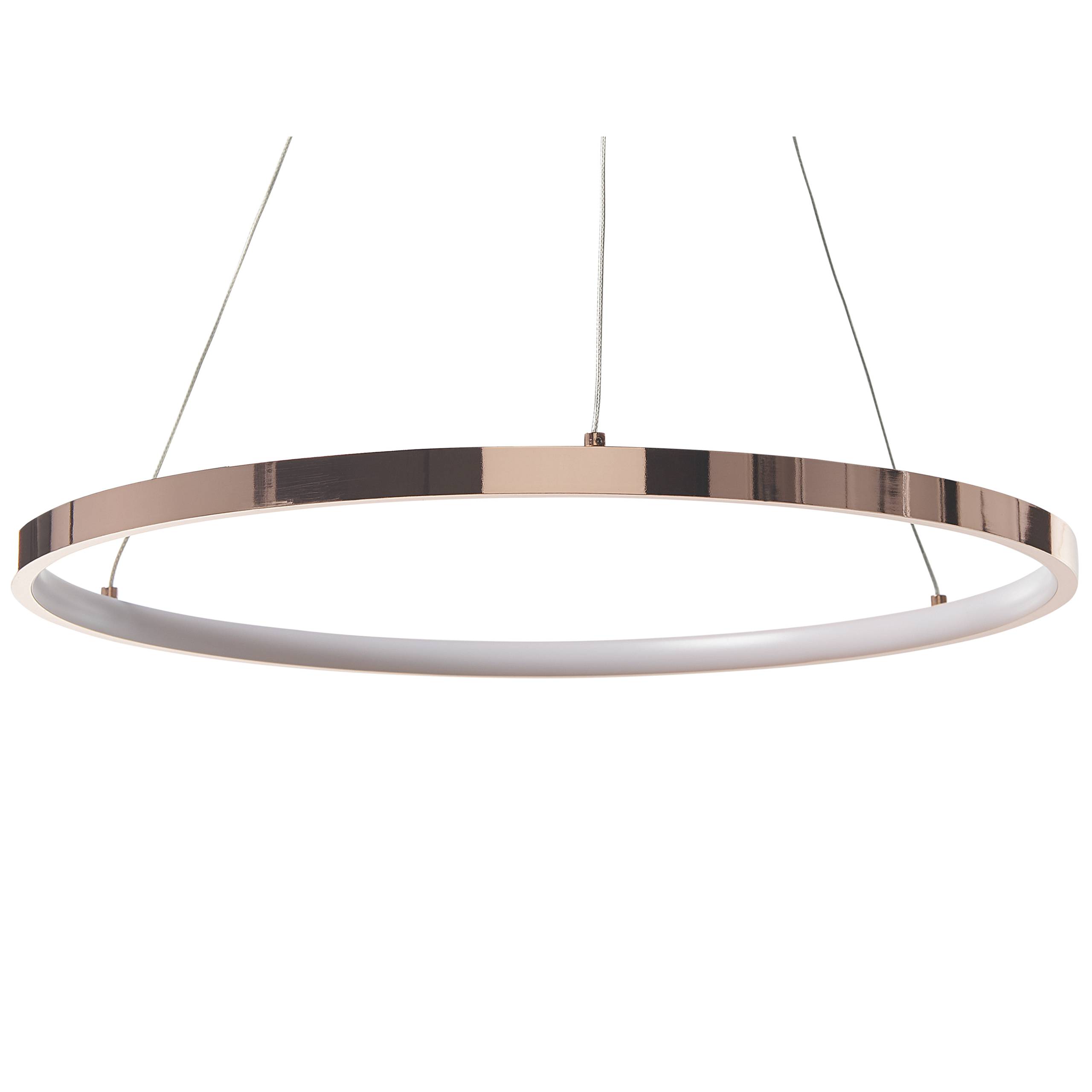 Beliani - Lampe suspension Aluminium Rose doré JORDAN - 50x50x100- Beliani - Image 2
