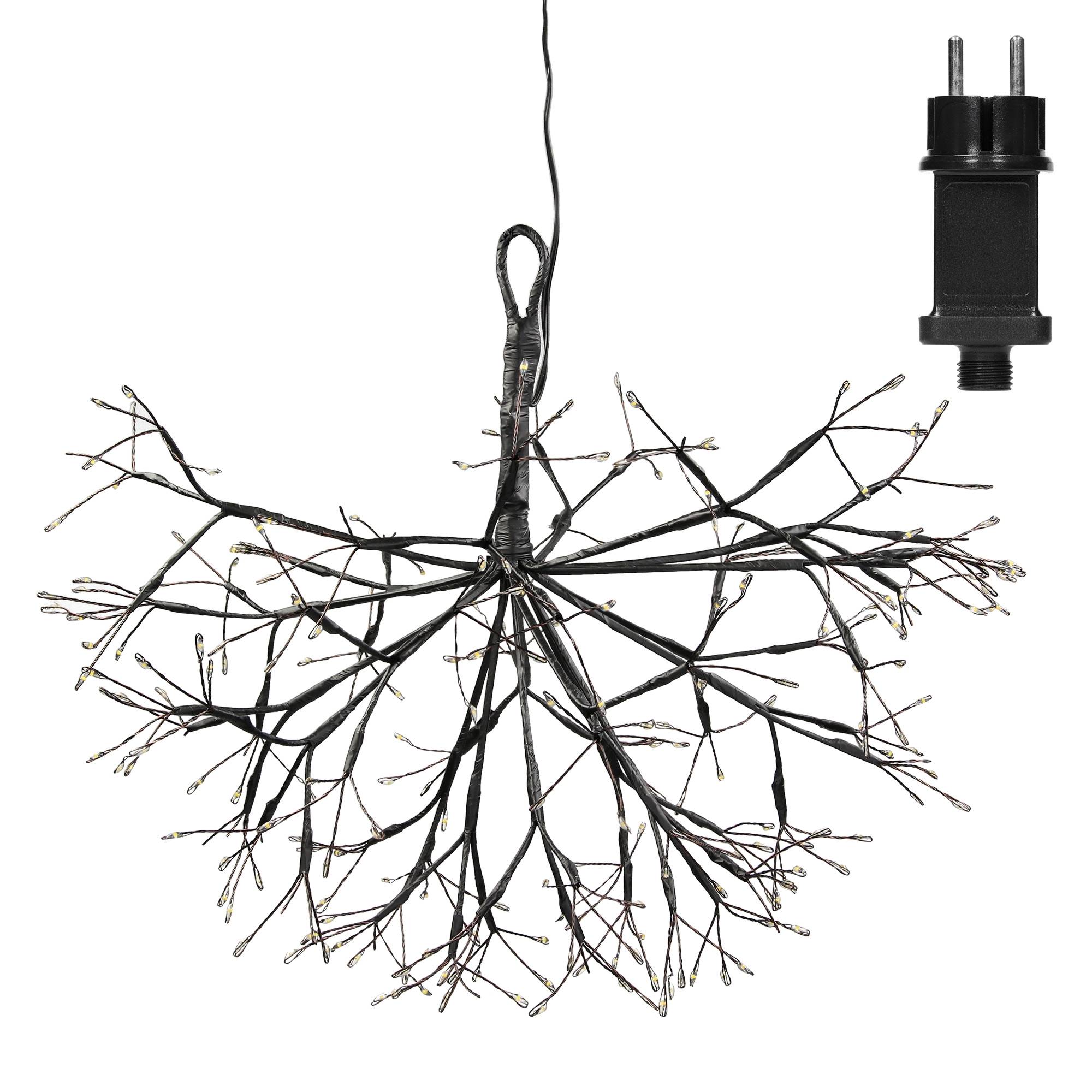 Ecd-Germany - Guirlande gui suspendue 240 LEDs blanc chaud décoration Noël intérieur/extérieur - Imagen 2