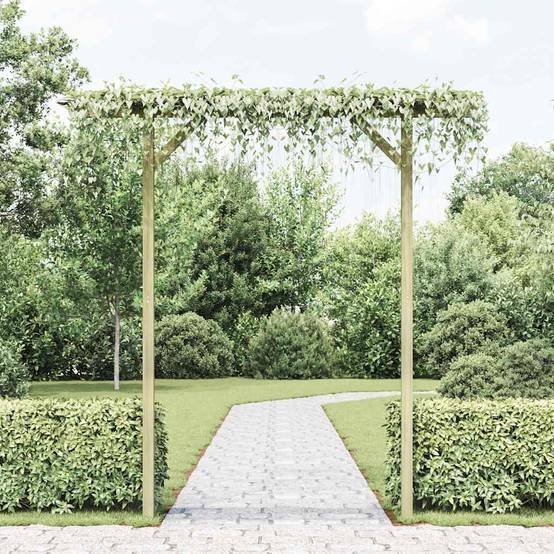 Vidaxl - Pergola de jardin 205 x 40 x 203 cm Bois vidaXL 41663 - Image 1