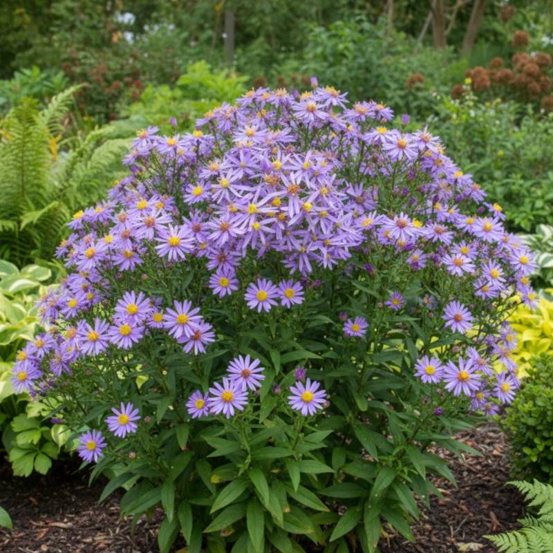 Aster d'été Nanus à fleurs Bleue/ - feuillage Caduc - Godet - 5/20 cm