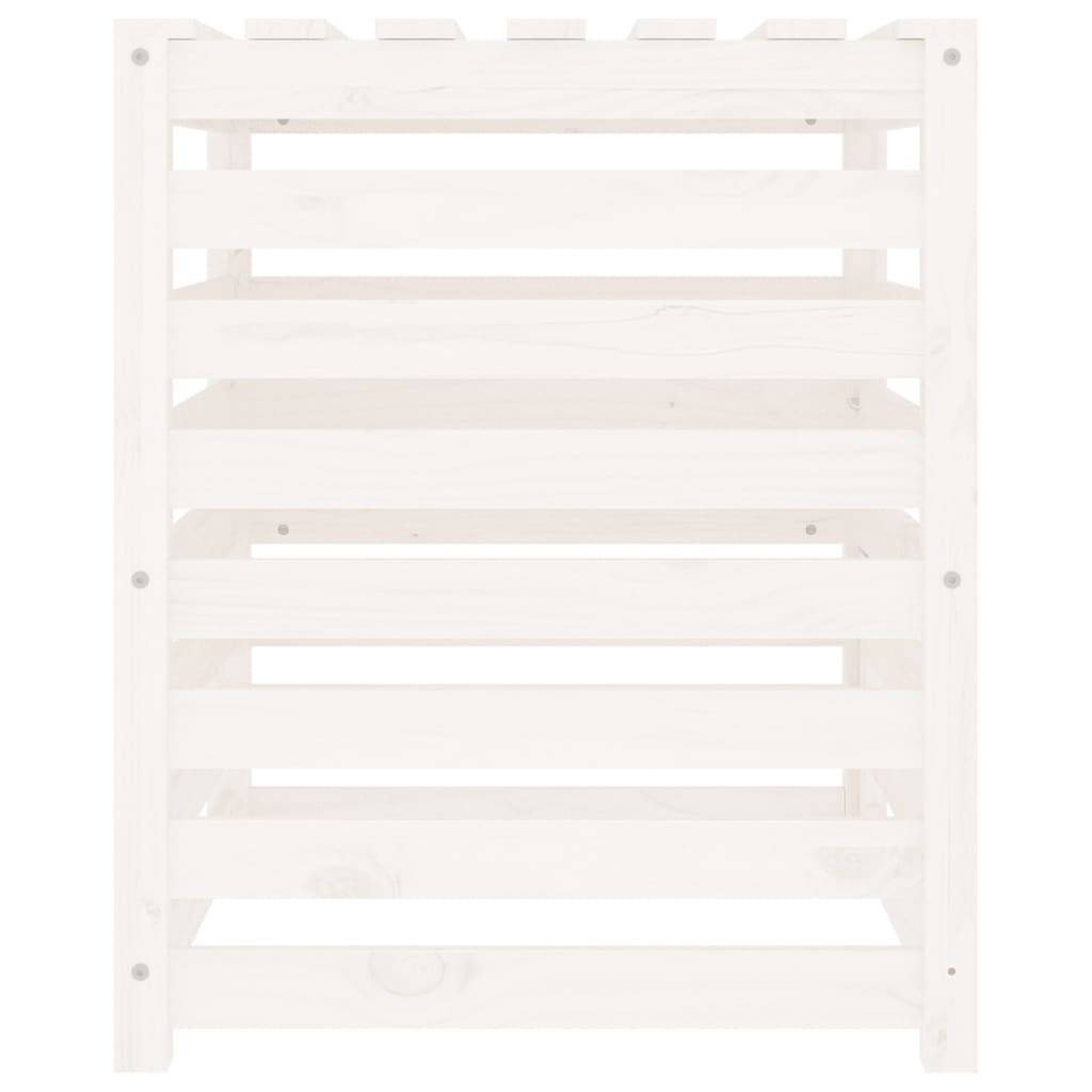 Vidaxl - Composteur Blanc 63,5x63,5x77,5 cm Bois massif de pin vidaXL 823809 - Image 8