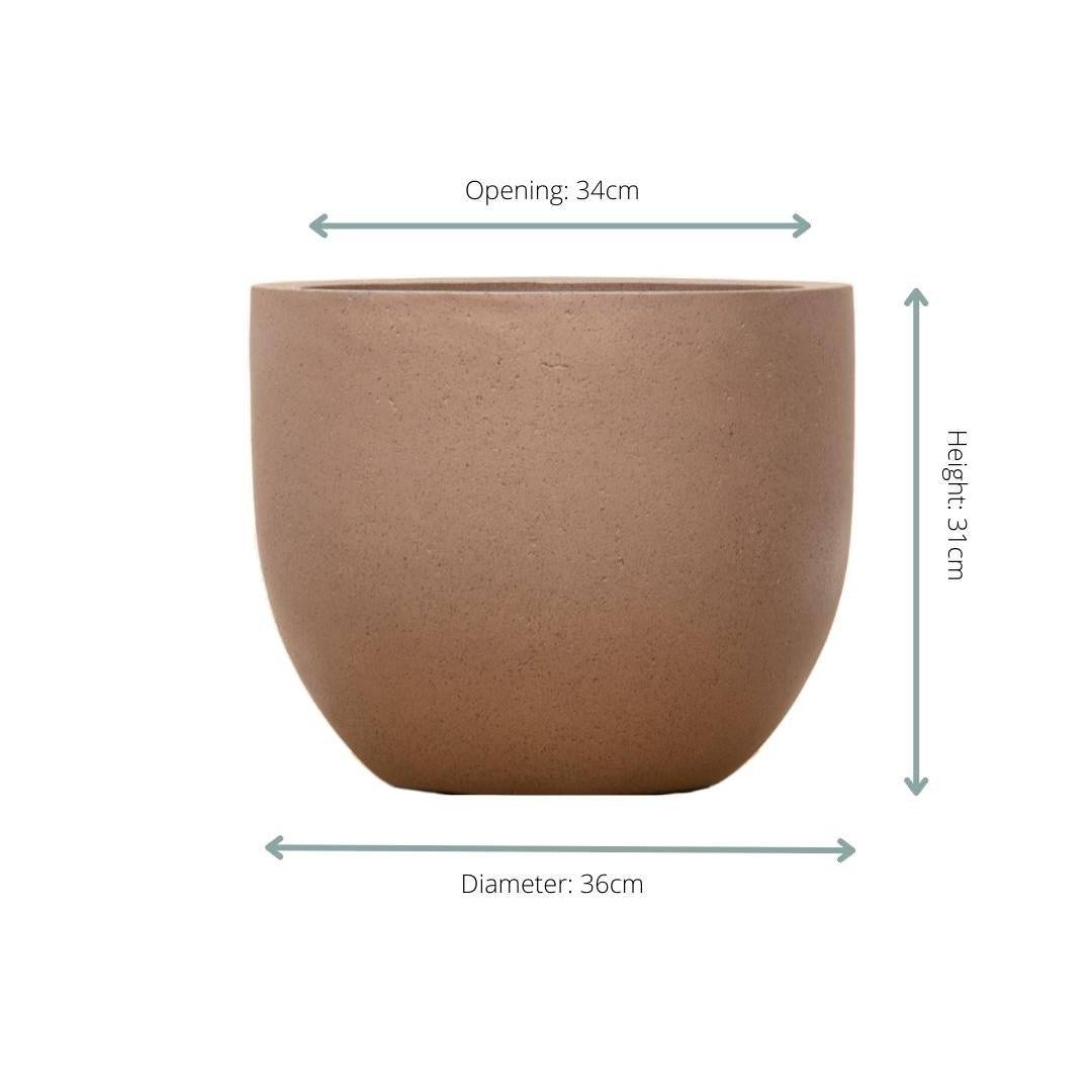 Pot Grigio New Egg Bronze 36 cm- La Green Touch - Imagen 2