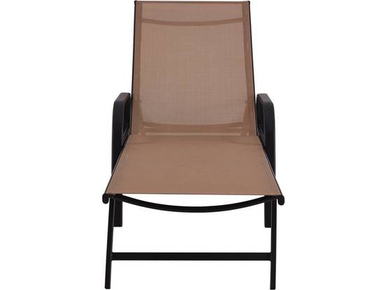 Lot De 2 Bains De Soleil En Métal Avec Accoudoirs "farniente" - Taupe -habitat Et Jardin - Image 2
