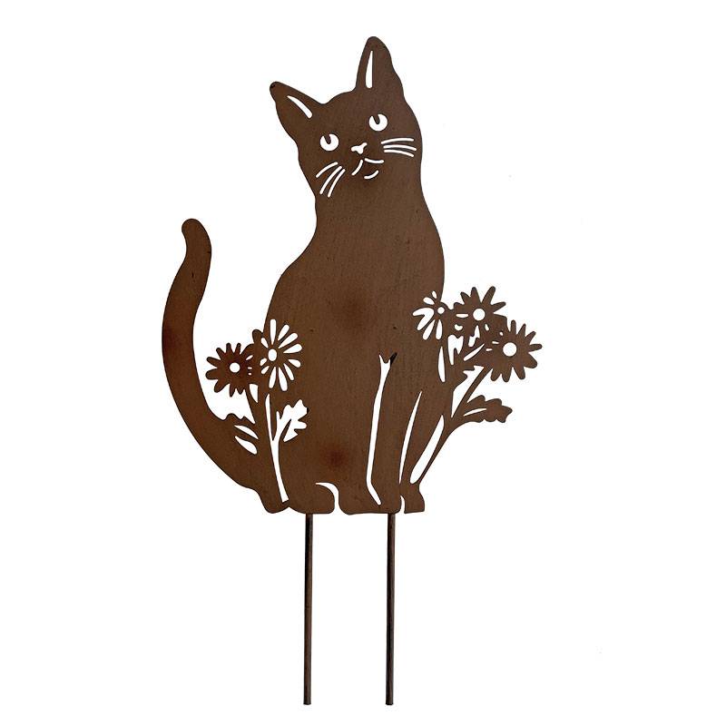 La Grande Prairie - Silhouette en fer Chat 38 x 76 cm - Imagen 2