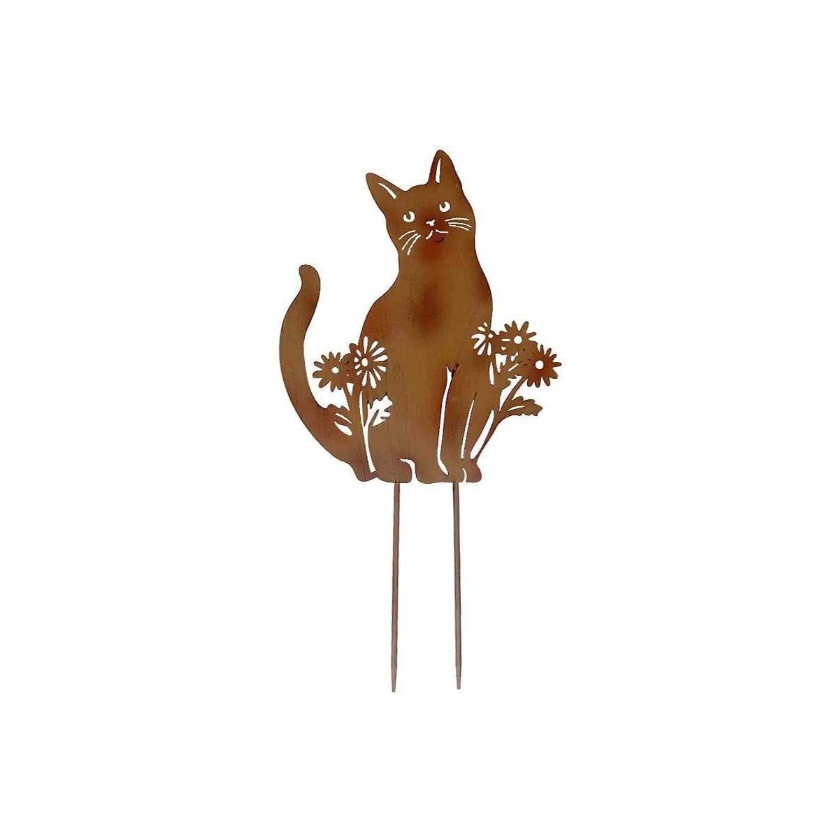 La Grande Prairie - Silhouette en fer Chat 38 x 76 cm - Imagen 1