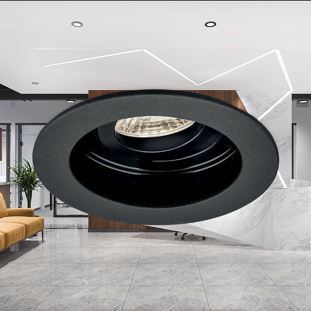Support de spot Beta R3 rond noir MR16 GU10/GU5.3 - Imagen 2