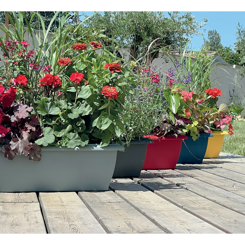 Riviera - Riviera Jardiniere Grande Evolution 84cm - Contenance 22l - Gris - Imagen 4