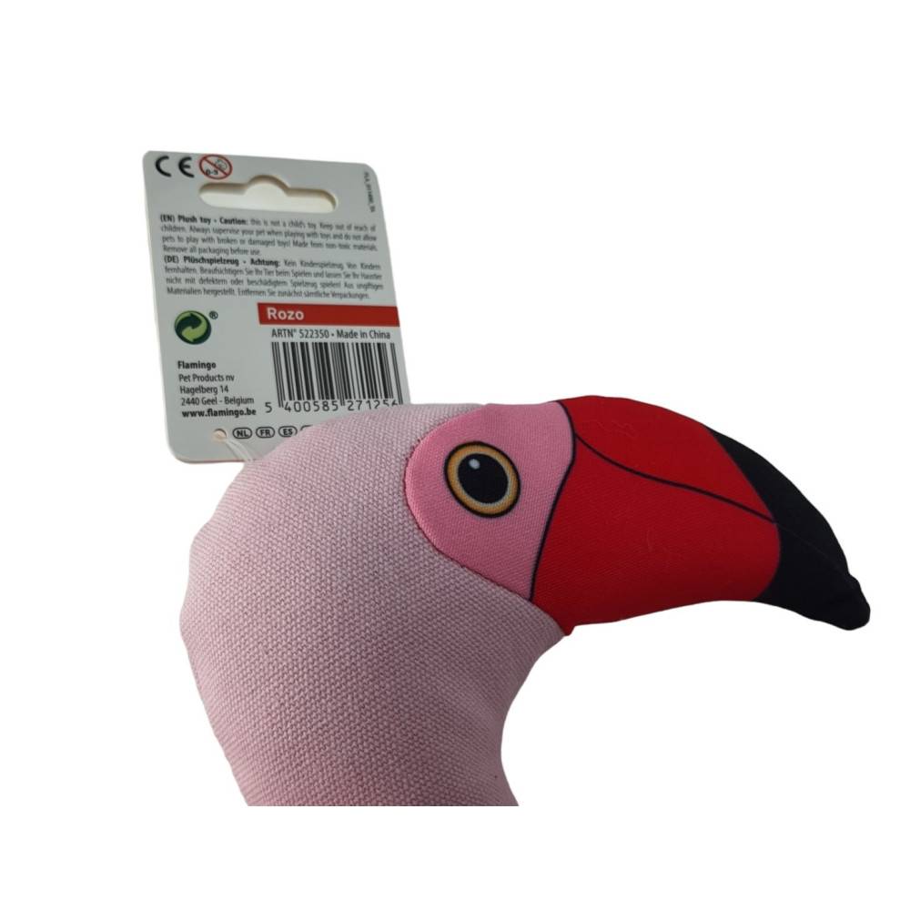 Flamingo - Jouet Flamant rose 35 cm pour chien - Imagen 5