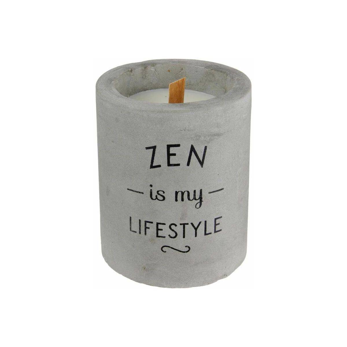 The Home Deco Factory - Bougie senteur linge frais pot en ciment Zen is my lifestyle The Home Deco Factory - Imagen 1