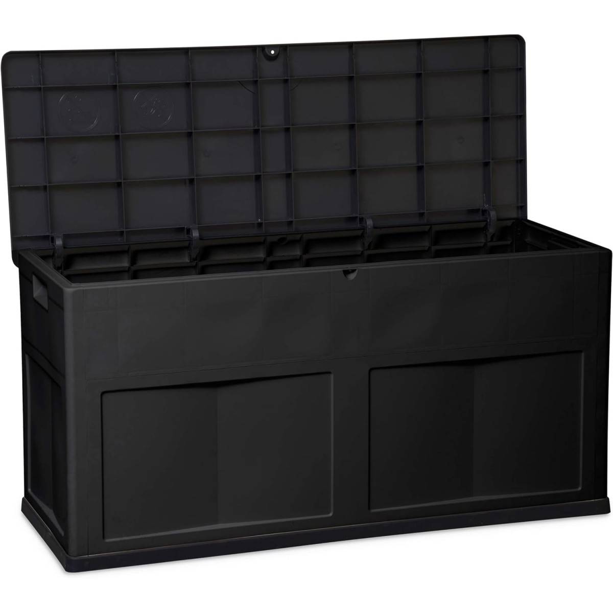 Coffre de Jardin en résine 320 Litres NOIR 119 X 46 X 60 cm Protection Anti UV TOOMAX - Imagen 2