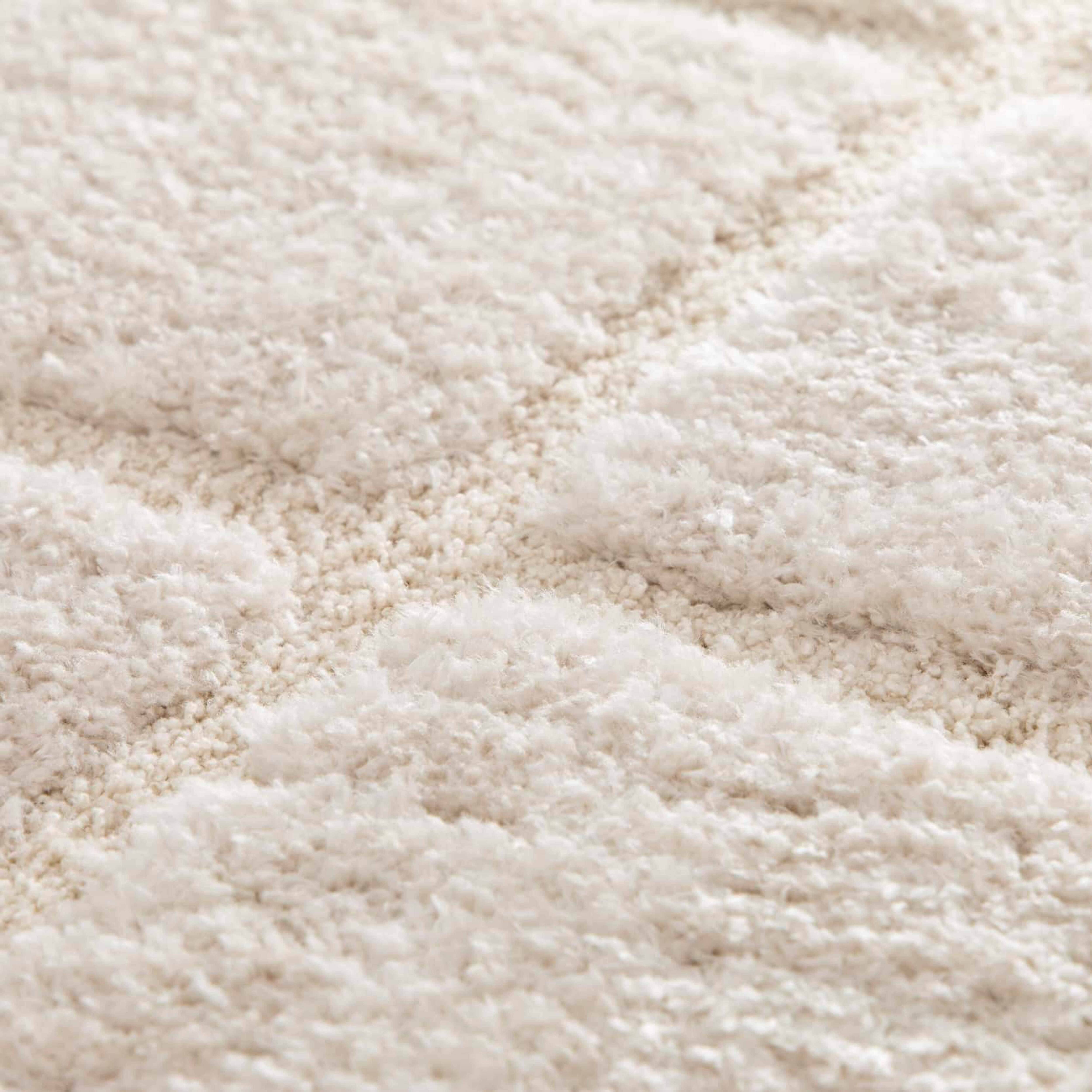 Oviala - Tapis rectangulaire à poils longs style shaggy écru 120 x 170 cm Chessy - Oviala - Imagen 4