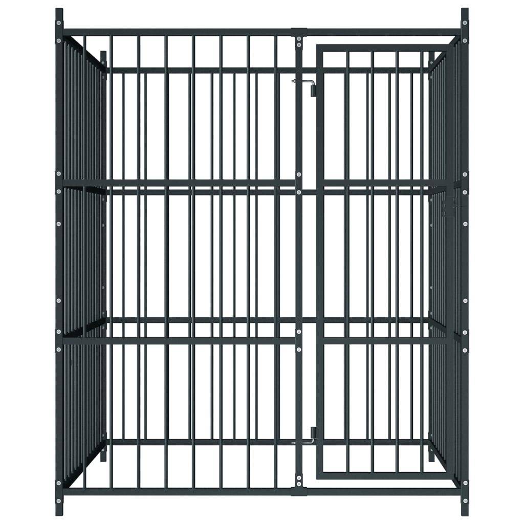 Helloshop26 - Chenil extérieur cage enclos parc animaux chien d'extérieur pour chiens 185 cm - Imagen 3