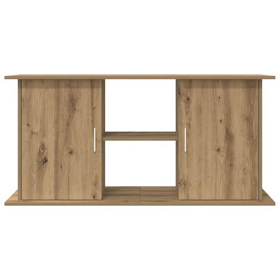 Meuble Support Aquarium 121cm Bois avec Rangement 3 Niveaux Chêne Artisanal - ComfortXL Outdoor Living - Image 4