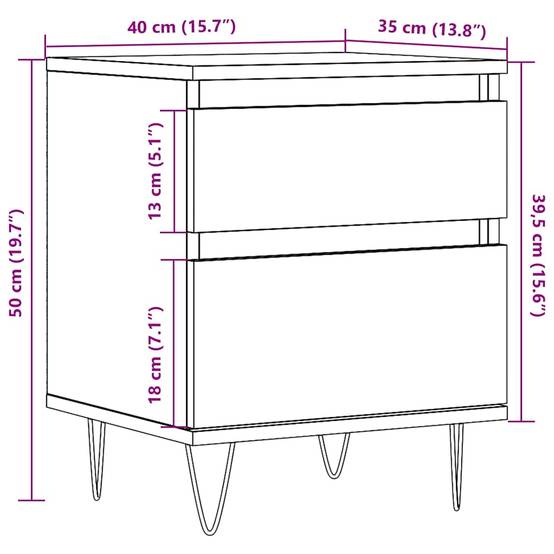 Meuble Support Aquarium 121cm Bois avec Rangement 3 Niveaux Chêne Artisanal - ComfortXL Outdoor Living - Image 9