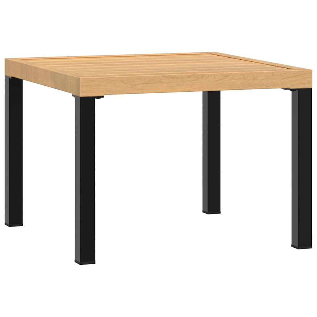Maison Chic - Table d'extérieur - Table basse de jardin - Table de jardin noir 55x55x39,5 cm acier enduit de poudre - Image 1