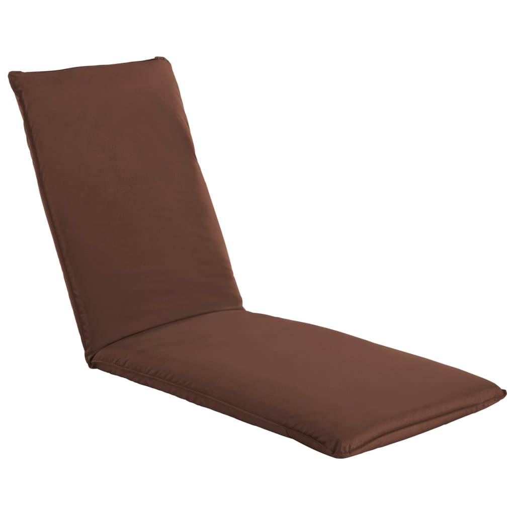 Helloshop26 - Transat chaise longue bain de soleil lit de jardin terrasse meuble d'extérieur pliable tissu oxford marron - Imagen 1