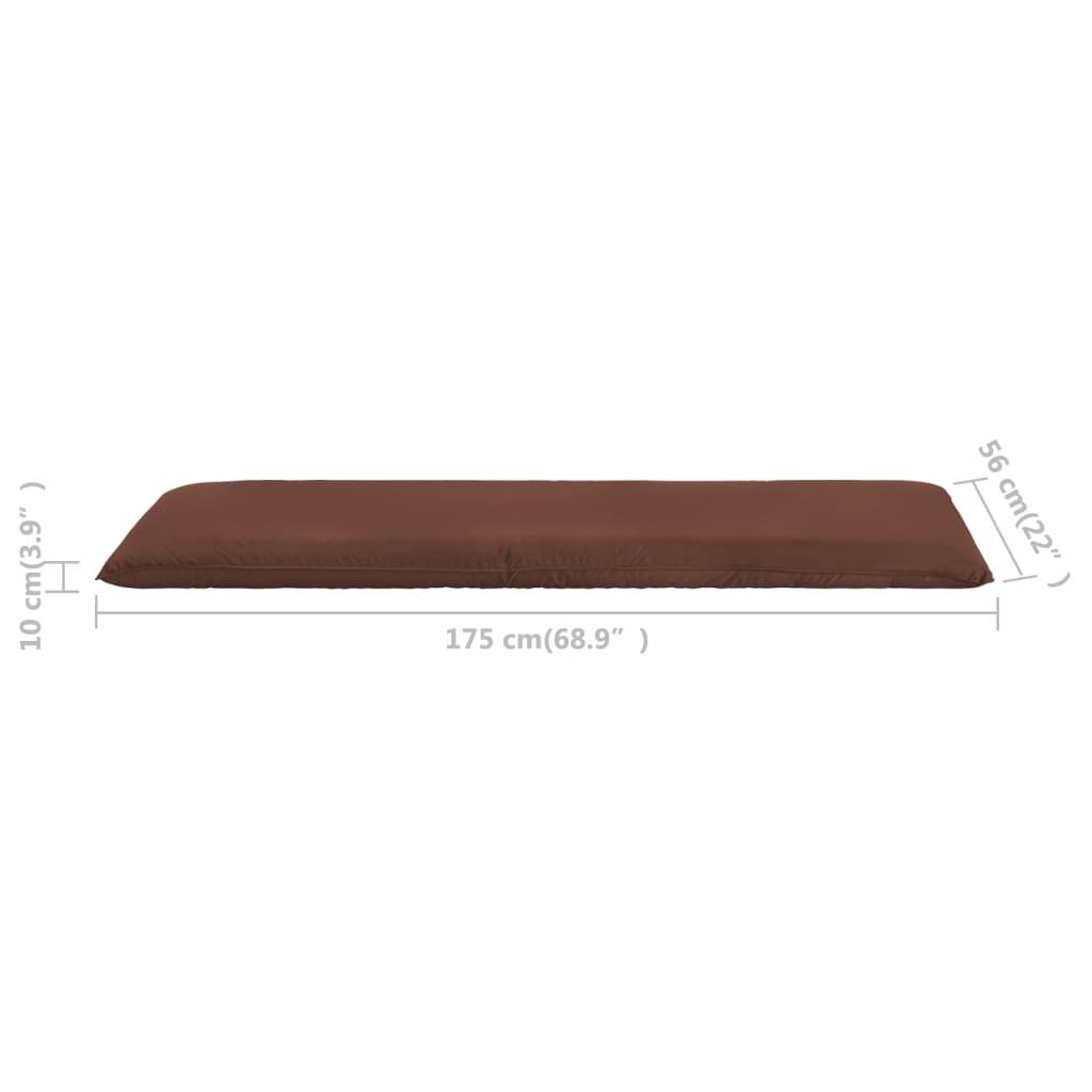 Helloshop26 - Transat chaise longue bain de soleil lit de jardin terrasse meuble d'extérieur pliable tissu oxford marron - Imagen 8