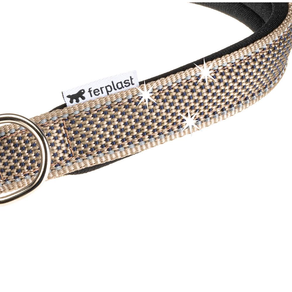 Ferplast - Collier pour Chiens Réfléchissant Rembourré DAYTONA DELUXE C25/45, Réglable, Boucle en Métal, Marron-Noir - Imagen 5