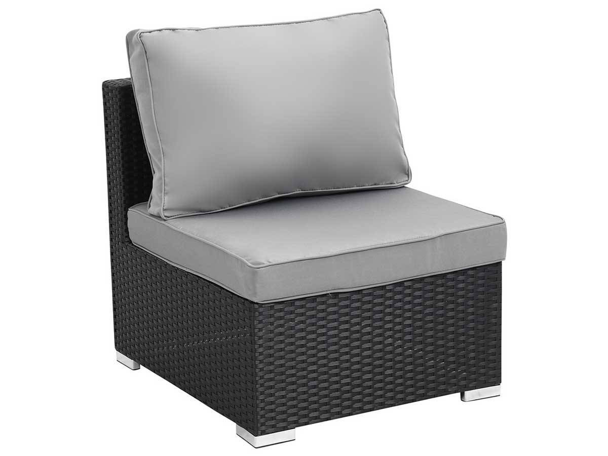 Habitat Et Jardin - Salon Jardin Méridienne 2 Pcs "ibiza" - Atlanta - Noir -habitat Et Jardin - Imagen 3