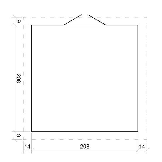 Timbela - Abri de jardin en bois I236xL226xH218 cm/ 4.33 m² avec sol traité - Petit abri à outils, Local à vélos - 19 mm d’épaisseur - Timbela M369C+M369G - Image 6