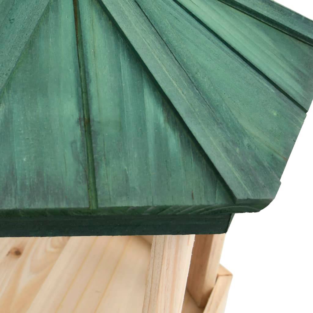 Mangeoire à oiseaux sur pied en bois de sapin pour jardin et terrasse 110 cm – ComfortXL Pet Living - Image 4