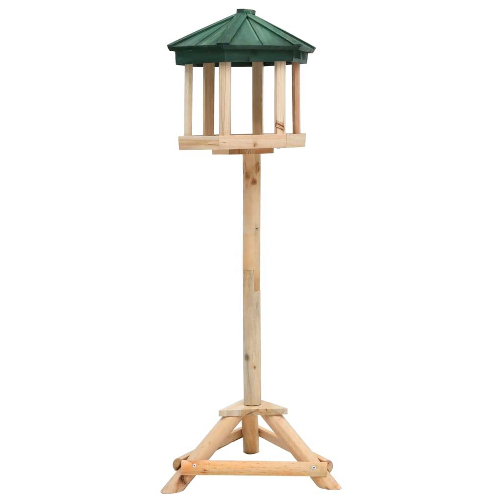 Mangeoire à oiseaux sur pied en bois de sapin pour jardin et terrasse 110 cm – ComfortXL Pet Living - Image 1