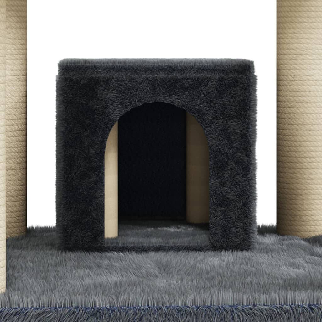 Vidaxl - Arbre à chat avec griffoirs en sisal Gris foncé 171 cm vidaXL 171487 - Imagen 8