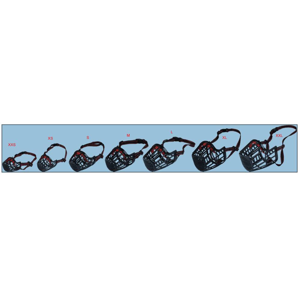 Muselière SILAS XXL noir 43 cm 51-70 cm pour chien - Imagen 4