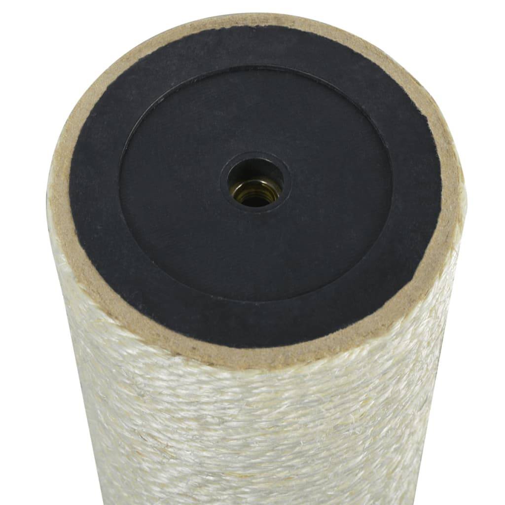 Grattoir pour chats sisal beige 8 x 8 x 35 cm - PANGIVO - Image 2