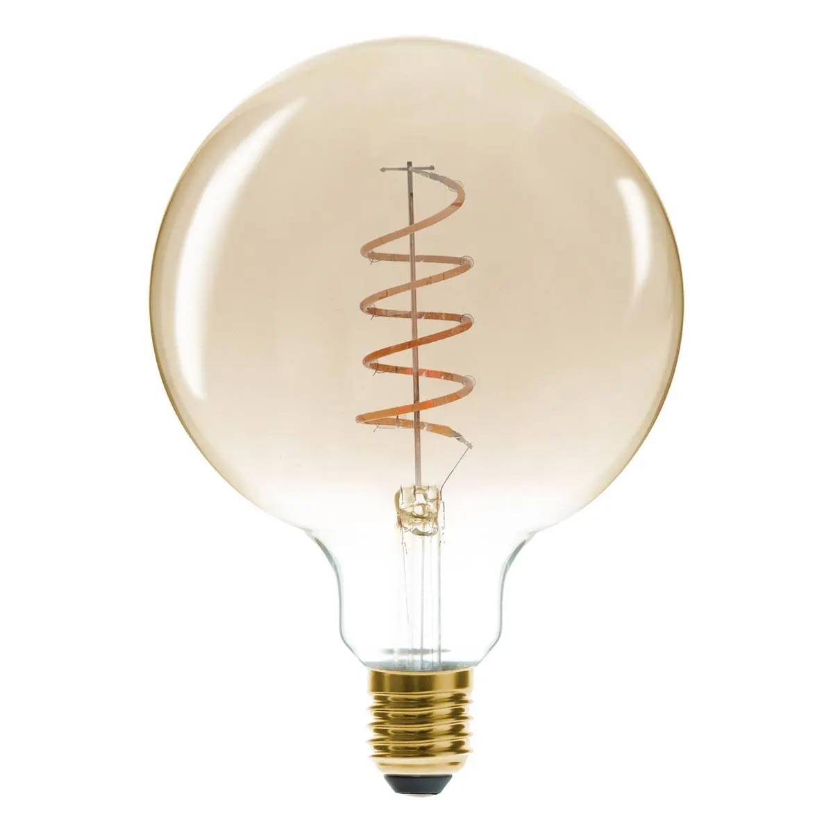 Ampoule Led Torsadée "Arco" 17cm Ambre - Image 1