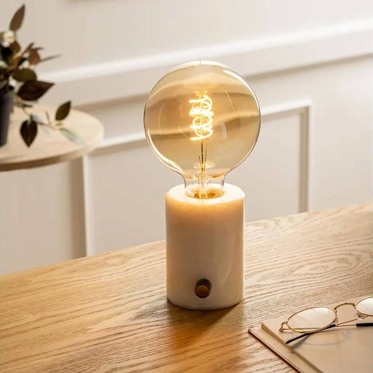 Ampoule Led Torsadée "Arco" 17cm Ambre - Image 3